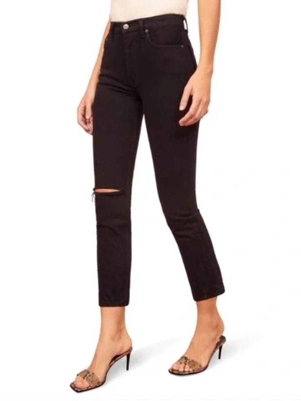Reformation Jeans High Rise Black Women’s Size 30